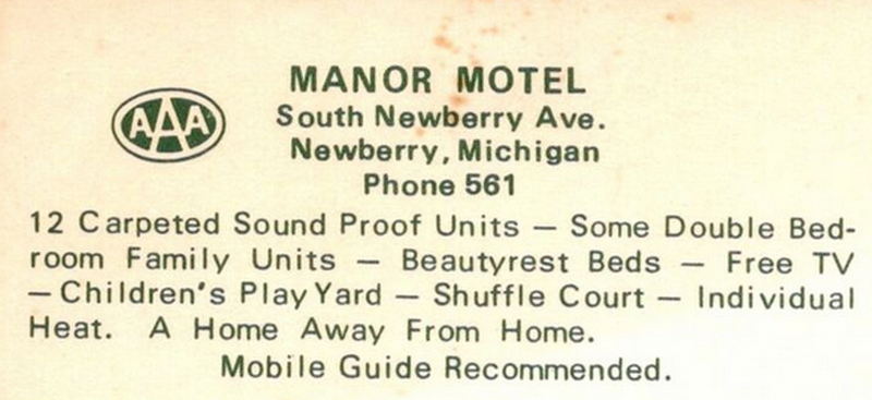 Manor Motel - From Website